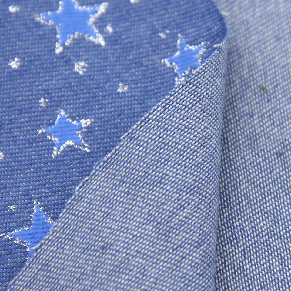 glitter denim fabric