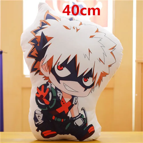 1 шт/40 55 см персонажей из аниме Bakugou Katsuki Todoroki шото haku укрепить плюшевые Boku без Hero Академия подушка мультфильм игрушки - Цвет: 40cm pillow