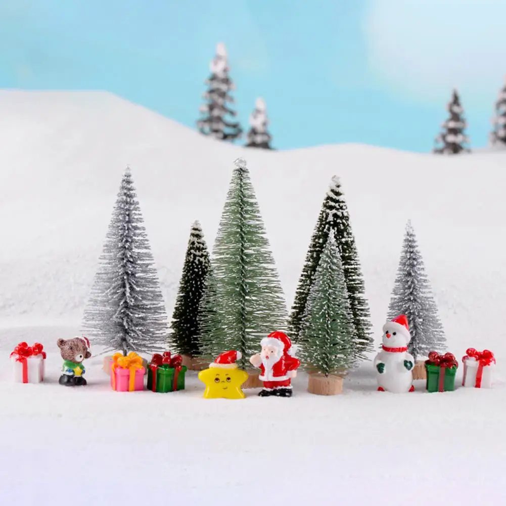 

1pcs Christmas Tree Micro Landscape Eco Bottle Decoration DIY Christmas Resin Crafts Garden Miniatures