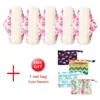 5Pcs Reusable Panty Liner Regular Flow Menstrual Pads Organic Bamboo Cloth Tampons Urinary Incontinence Sanitary Pads With Bag 1