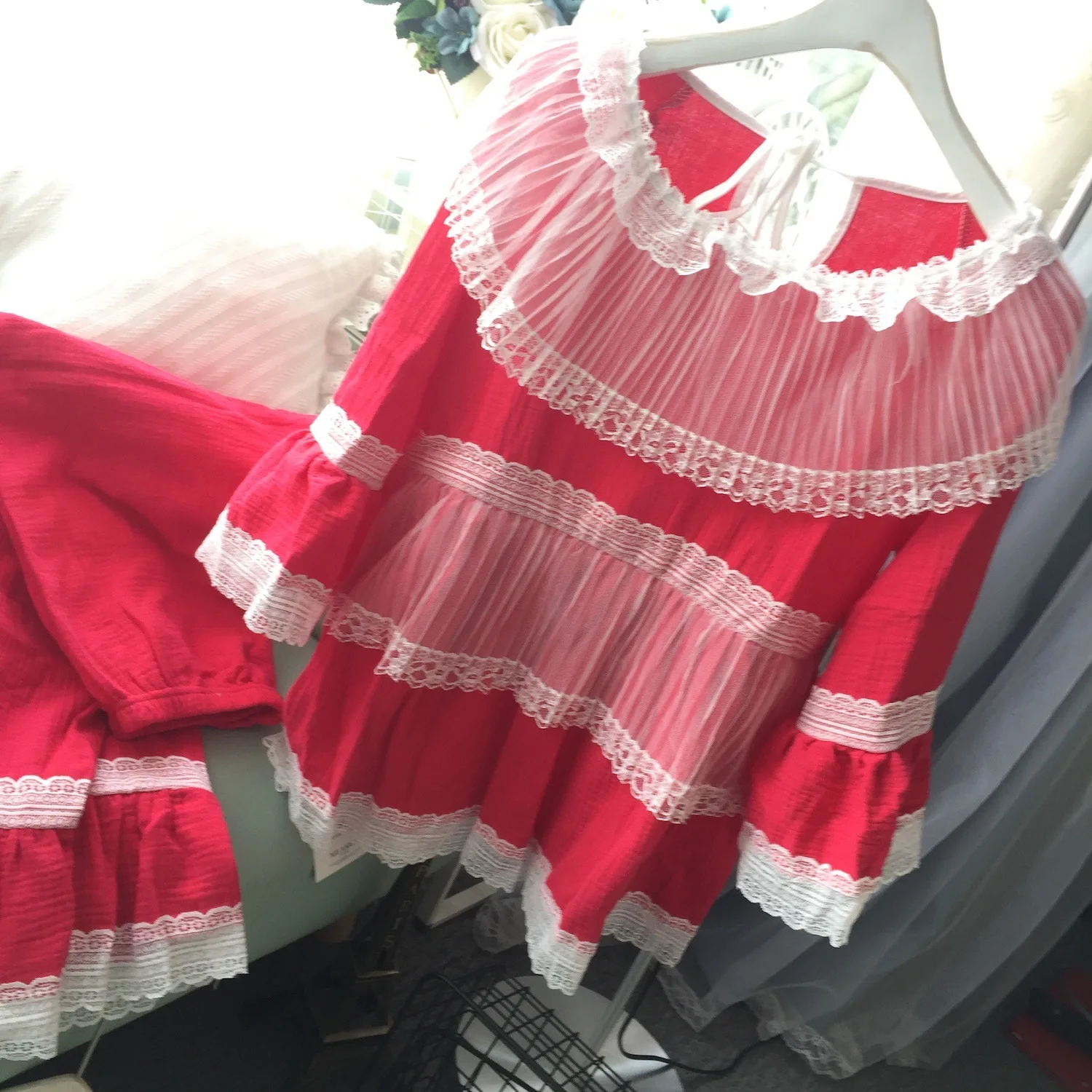 QWEEK женские пижамы из хлопка, осенние пижамы для женщин, новинка года, женские пижамы в стиле дворца, свободная Пижама для отдыха, комплект, Прямая поставка