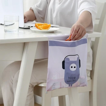 

Garbage Bag Cute Cartoon 15Pcs Disposable Garbage Bag Cupboard Door Back Hanging Trash Rack Storage Kitchen Garbage Rubbish Bag