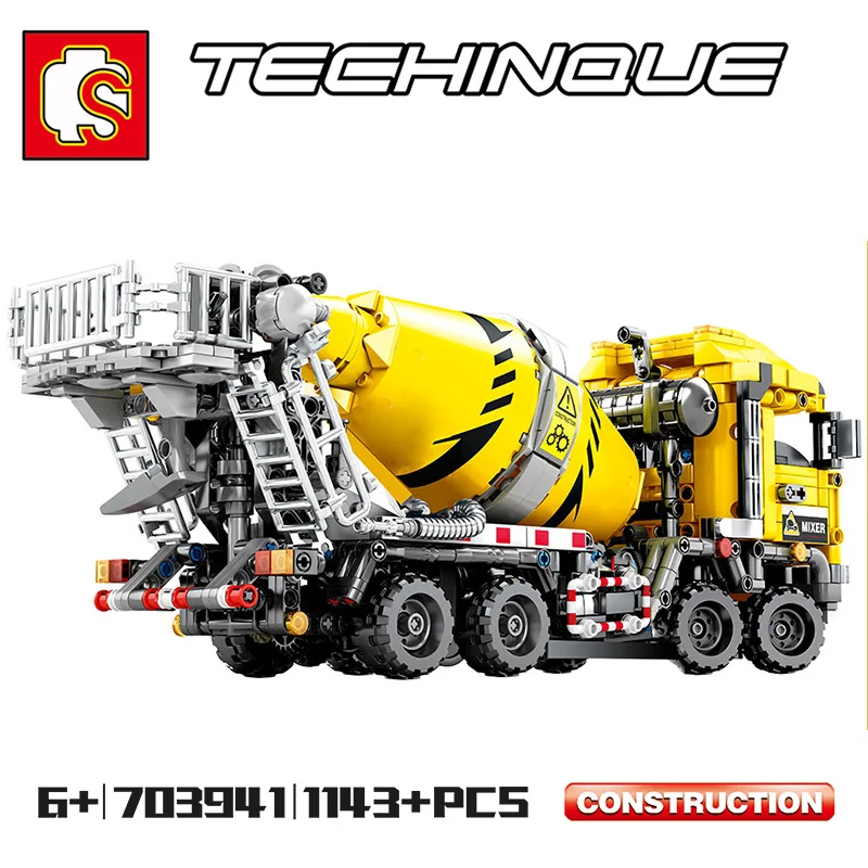 Diy Technic строительные блоки для автомобилей городской инженерный агитирующий