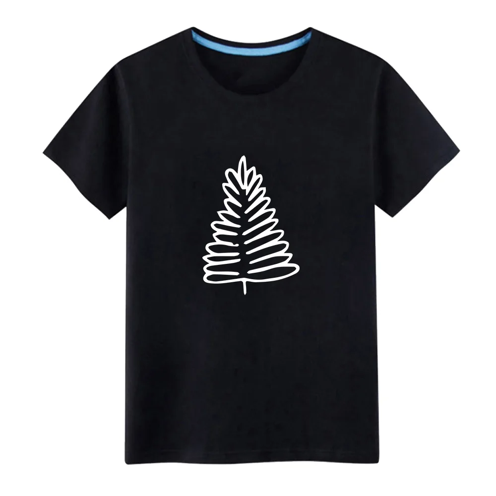 new Cartoon Christmas tree Luminous Kids T-Shirts Boy Girls Fluorescent Short Sleeves T shirt Baby Cotton Tops Ves