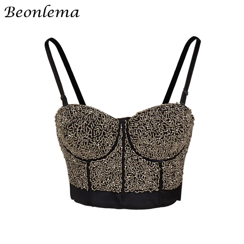 

Beonlema Women Sexy Bustiers Steampunk Corset Top Sexy Corsets Gothic Female Punk Korse Silver Beading Overbust Corsets S-2XL