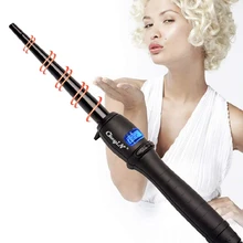 

9mm-19mm Ceramic Styling Professional Hair Curling Iron Hair waver Pear Flower Cone Electric Hair Curler Roller Curling Wand