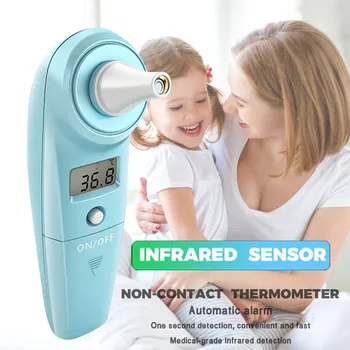 

Outdoor Non Contact Infrared Thermometer Gun Body Temporal Forehead LCD Digital Thermometer For Fever Temperature Sensor Fast