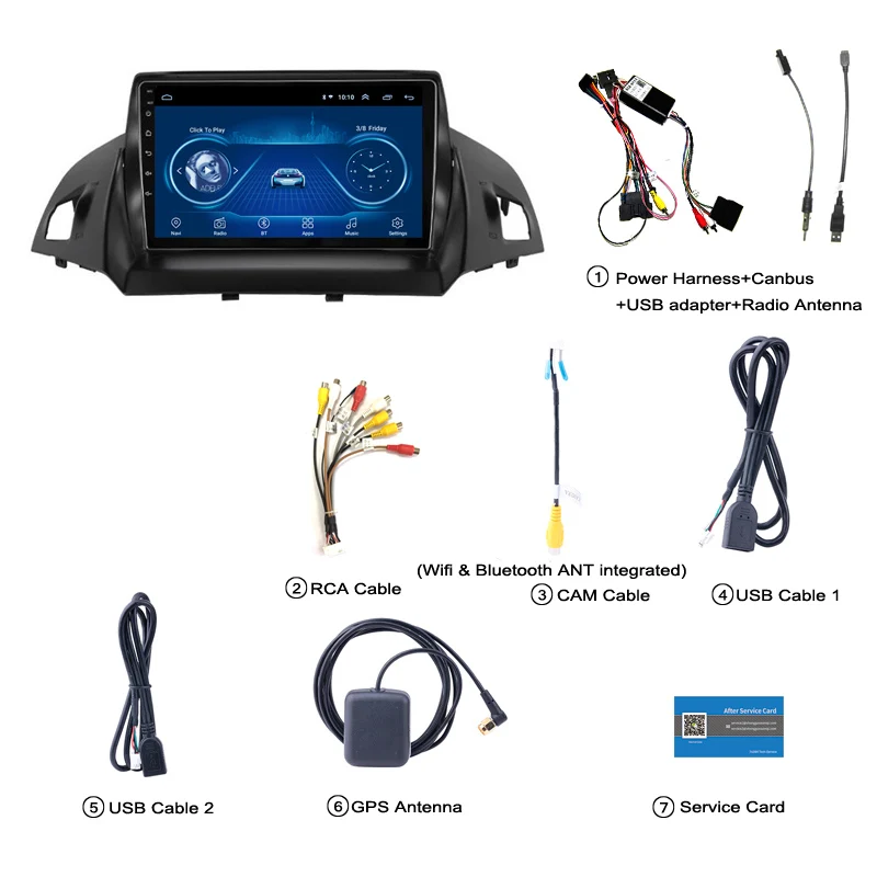 Touch Screen Android 9.1 Radio GPS Navigation For Ford Kuga C-max Escape 2012 2013 2014 Stereo Multimedia Bluetooth Head Unit Touch Screen Android 9.1 Radio GPS Navigation For Ford Kuga C-max Escape 2012 2013 2014 Stereo Multimedia Bluetooth Head Unit