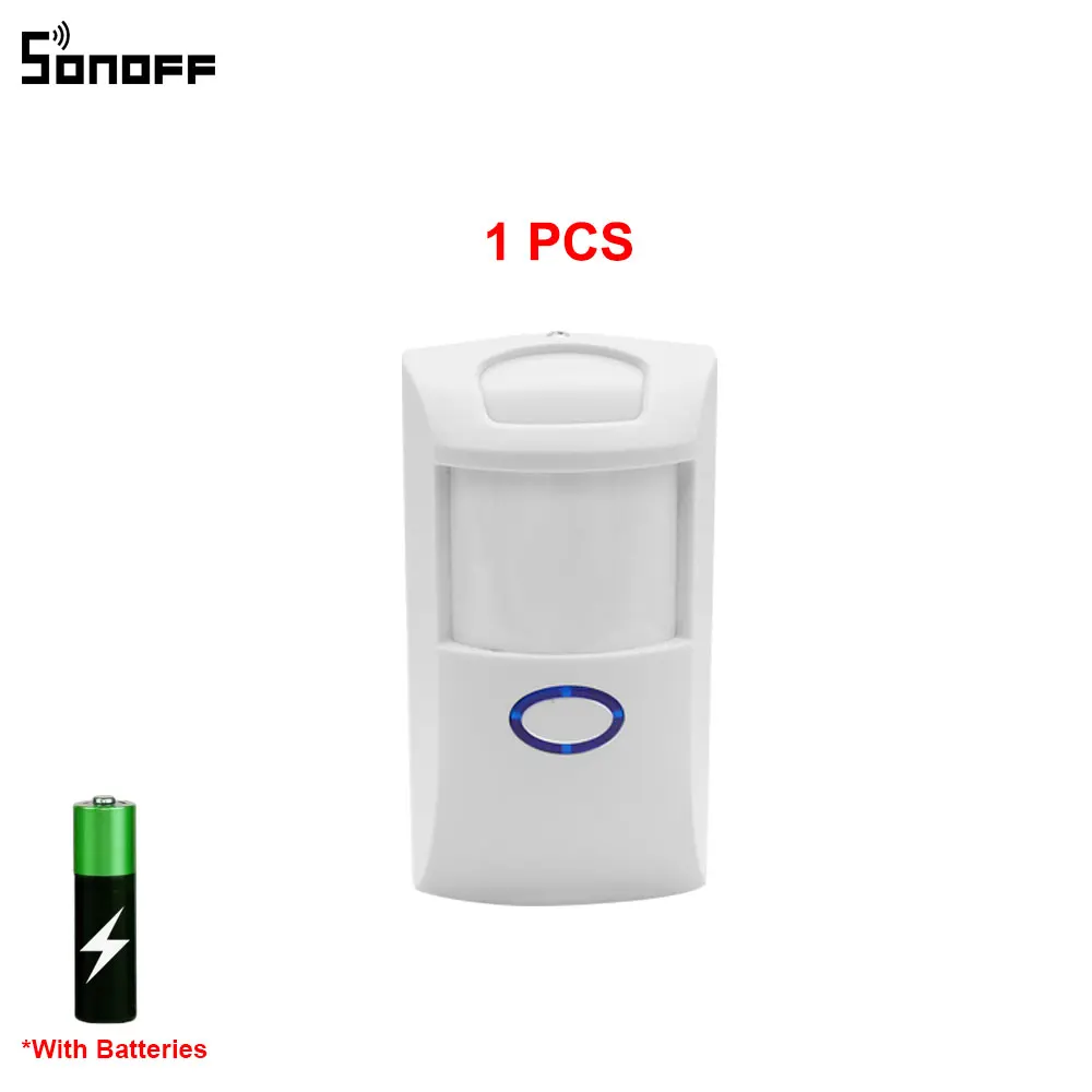 PIR2 Motion Sensor With Battery Wireless PIR Alarm Motion Sensor Detector 433Mh RF Work With SONOFF RF BridgeR2 emergency call button for elderly Alarms & Sensors