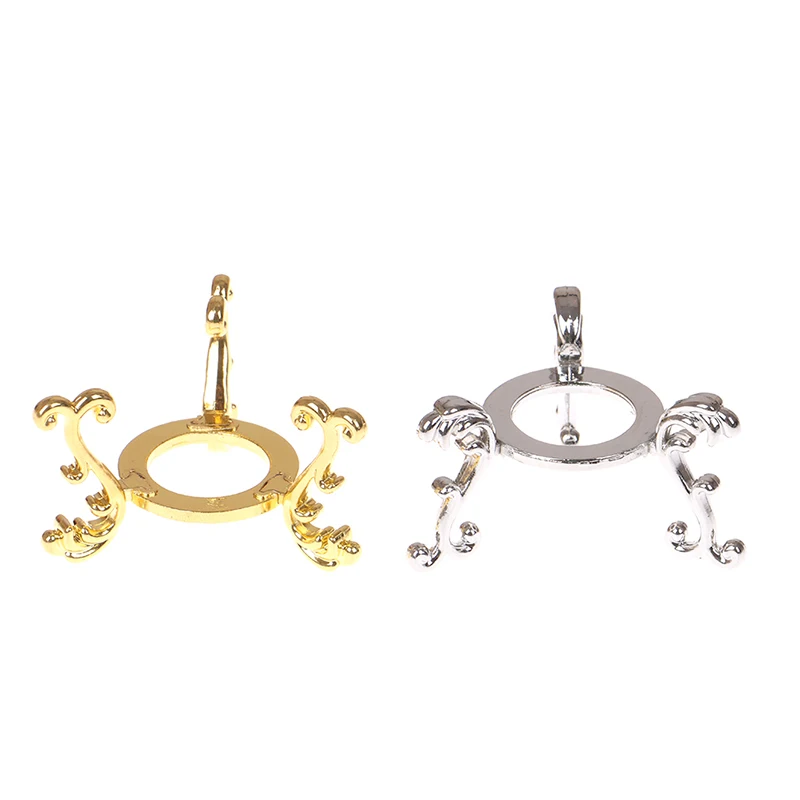 European Style Metal Gold-plated Display Gemstone Egg Support Base Crystal Ball Stand Office Ornament