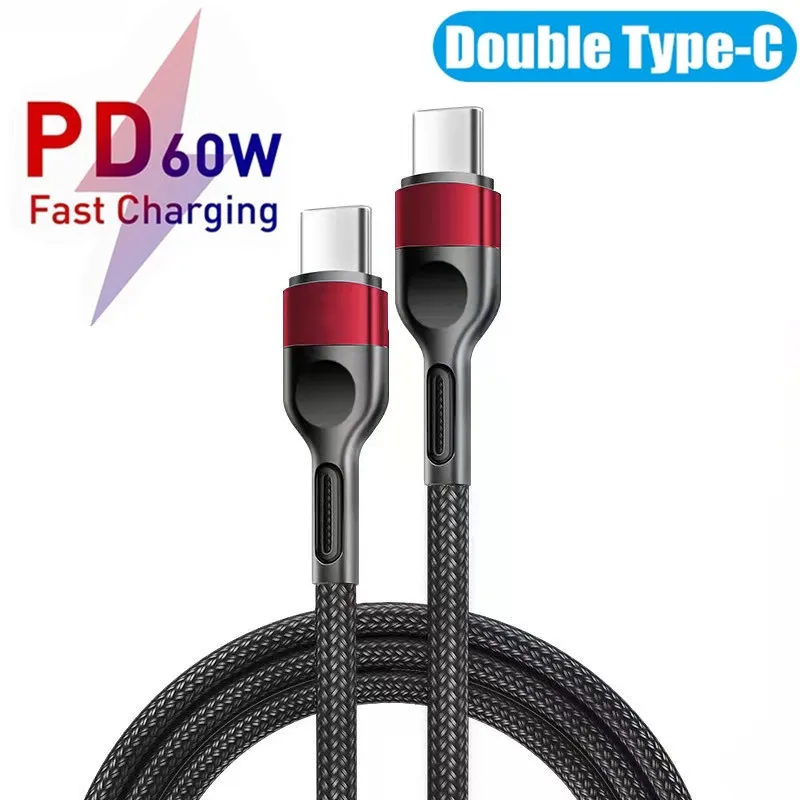 Usb Type C To C Fast Charger Pd 3a 60w Qc 3.0 Cable For Samsung A32 A12