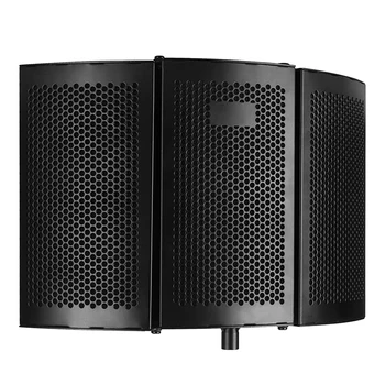 

Speaking Studio Recording Foldable Isolation Shield Acoustic Windscreen Microphone Foams Panel Filter Accessories Professional