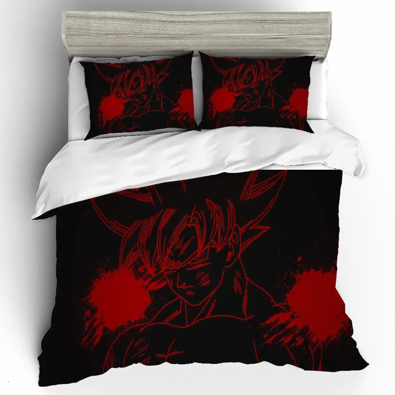DQ0194 Комплект постельного белья s King size хлопковые одеяла и комплекты постельного белья Dragon Ball пододеяльник комплект постельного белья Постельное белье простыни и наволочки - Цвет: DQ0194