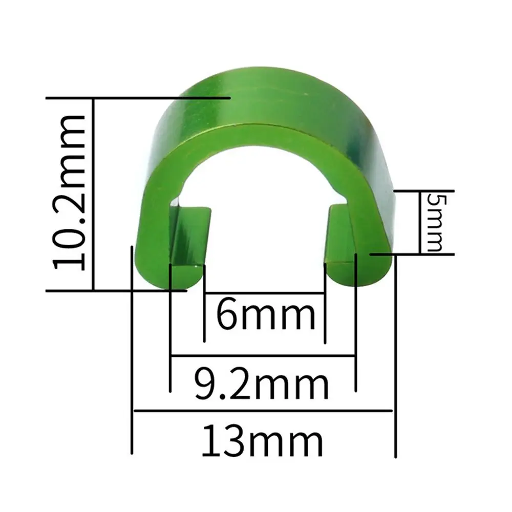 5/10pcs For Brake Cable/Derailleur Line Case C-buckle Clasps Aluminum Alloy Bike C Shape Clips Housing Hose MTB Bike Road Guide