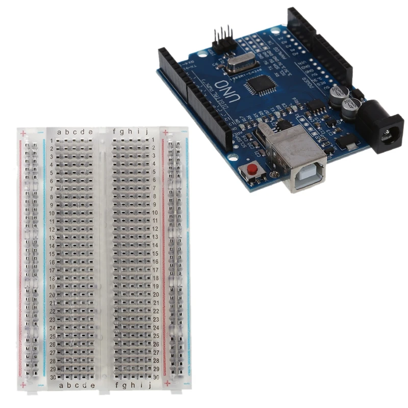 HFES Экспериментальная плата макетная плата ZYJ-60 прозрачная новая и Atmega328p CH340G UNO R3 плата+ USB кабель совместимый