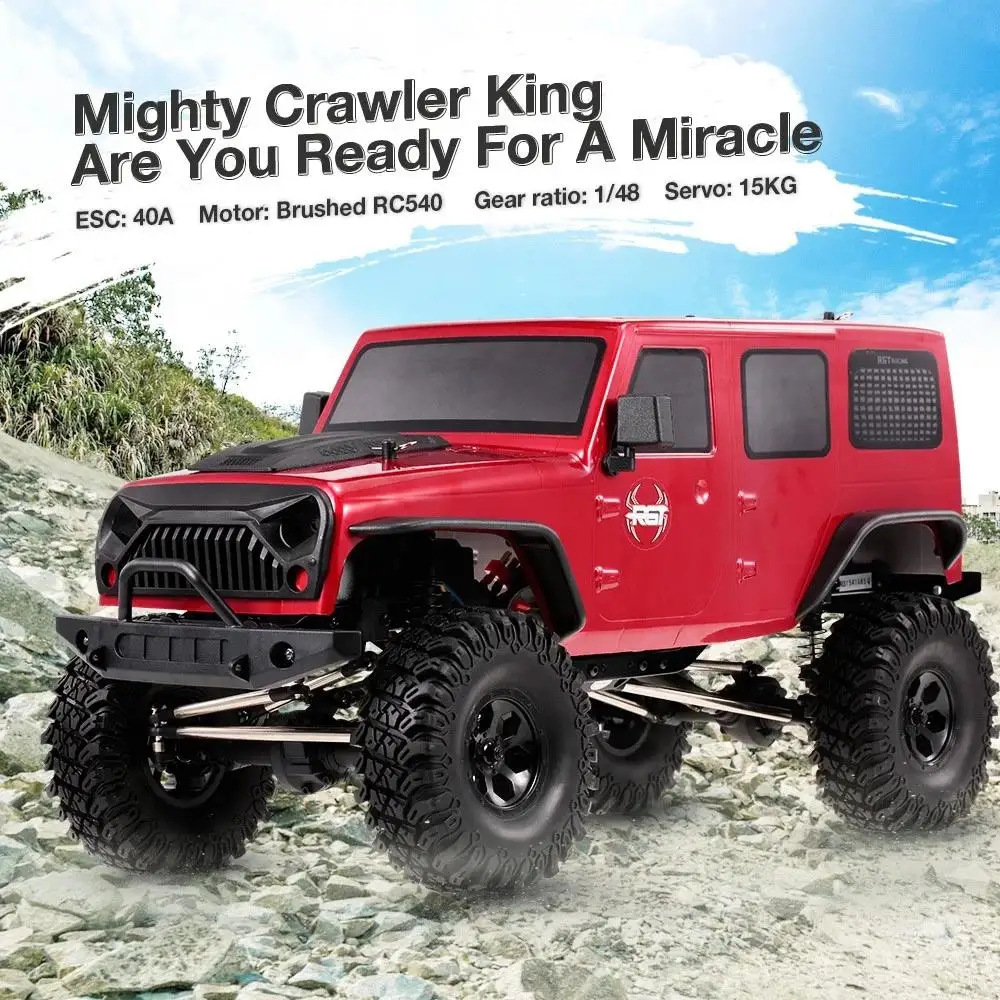 RCtown DIY Kit RGT 86100 1/10 2,4G 4WD RC Рок Гусеничный RC автомобиль внедорожник Грузовик новое поступление