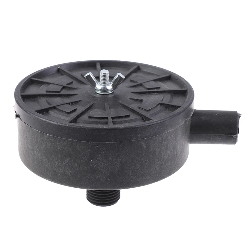 20mm rosca diámetro compresor de aire filtro de admisión de escape olla metal negro 
