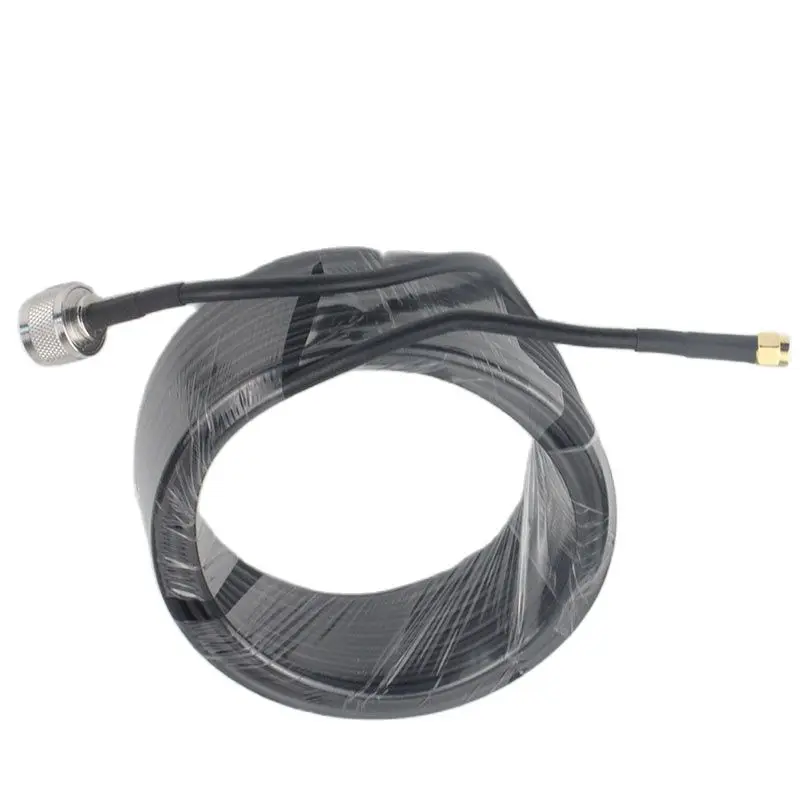 RG58 Black Coaxial Cable - N Male to SMA Male Connector with Lower Loss LMR200 Description Image.This Product Can Be Found With The Tag Names Computer Cables Connecting, Computer Peripherals, Connector, PC Hardware Cables Adapters