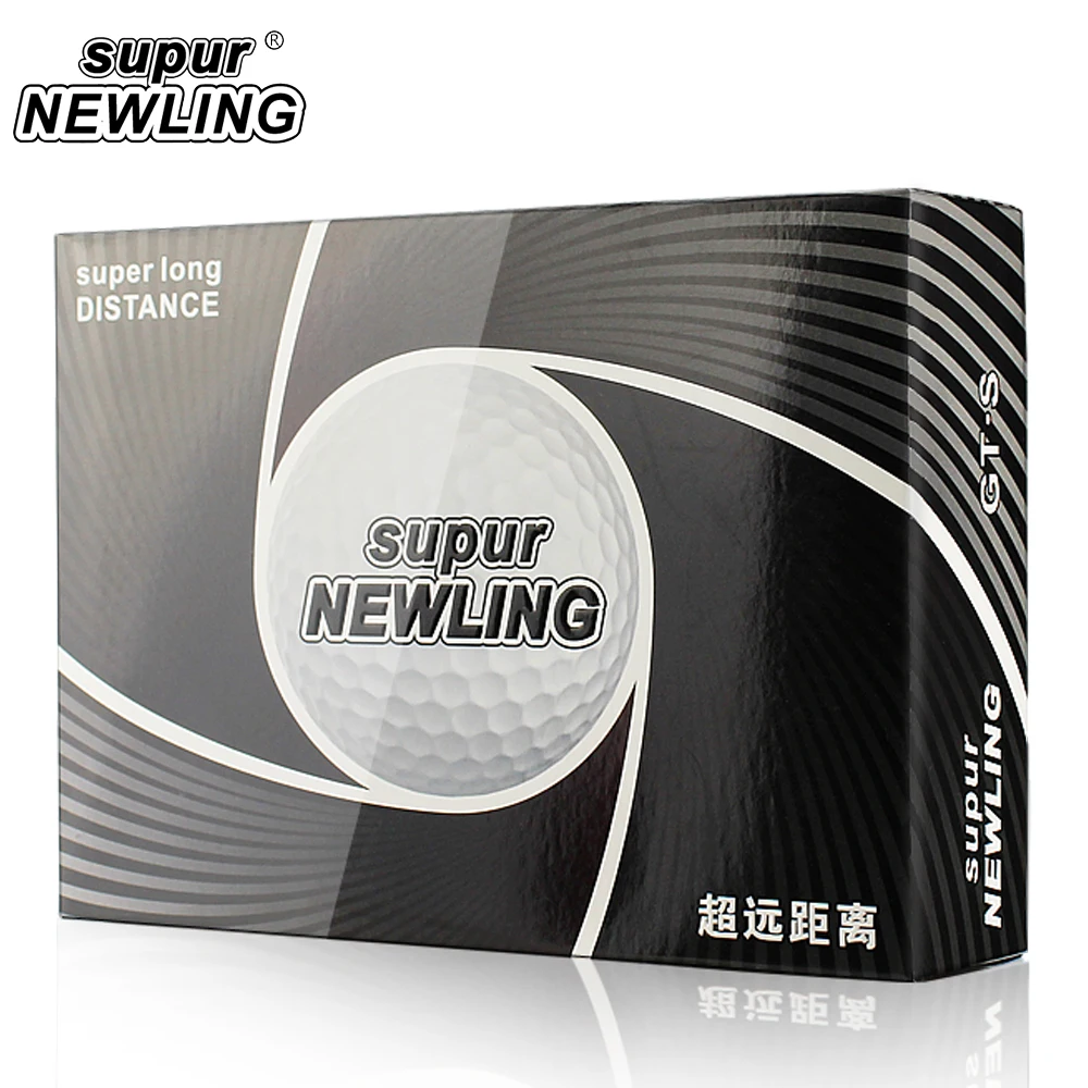 Supur Newling Golf Ball 3 слоя Supur Long Distance мяч для игры в гольф набор из 12 мячей