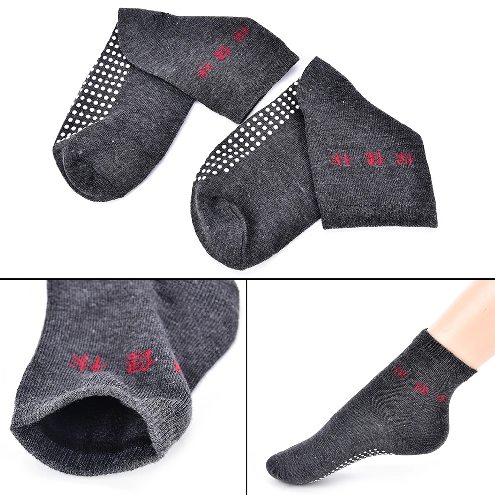 OPHAX забота о здоровье 1 пара дальние инфракрасные согревающие турмалиновый самонагревающийся носки автоматический тепловой массаж