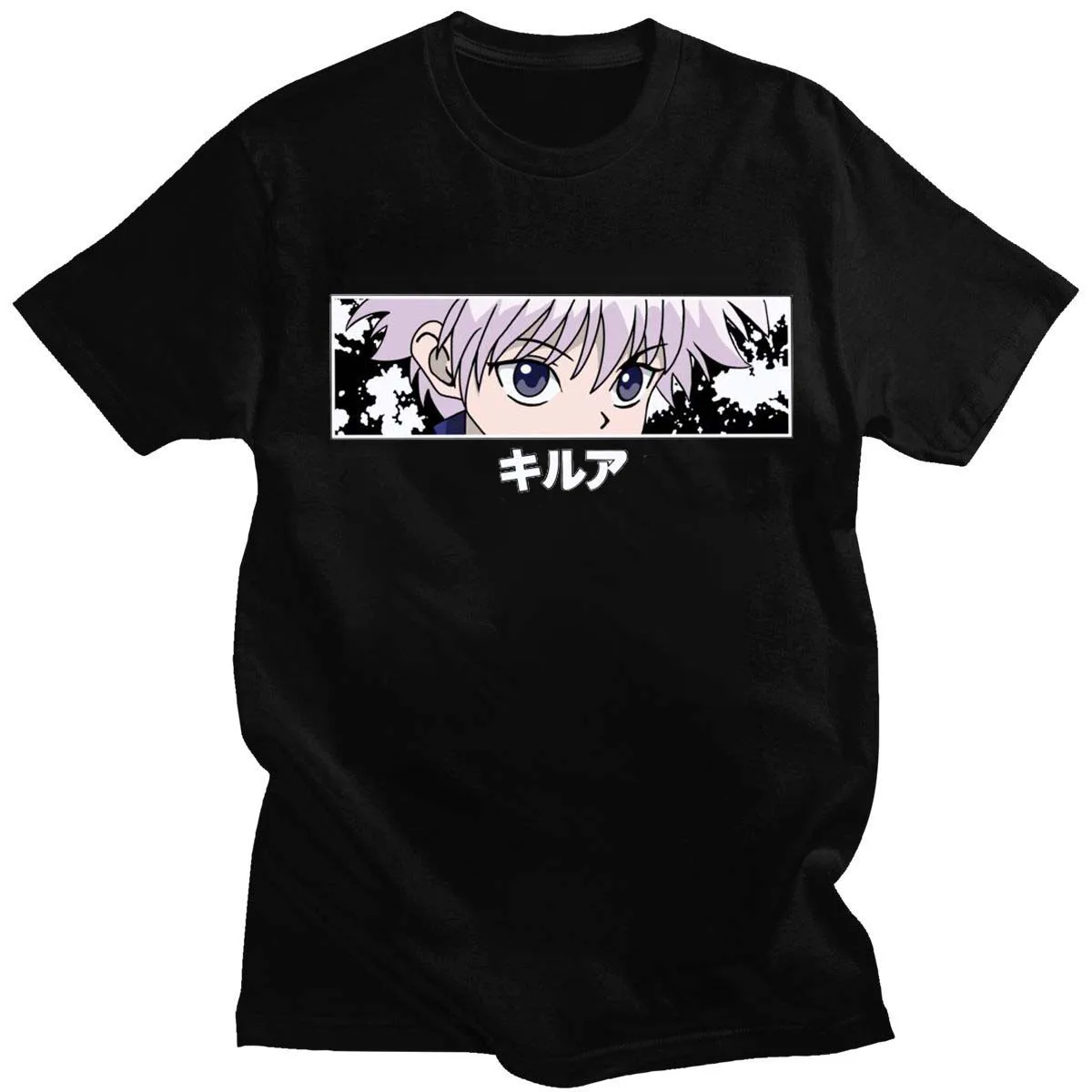 Футболка Killua Zoldyck женская с короткими рукавами хлопковая тенниска принтом Аниме