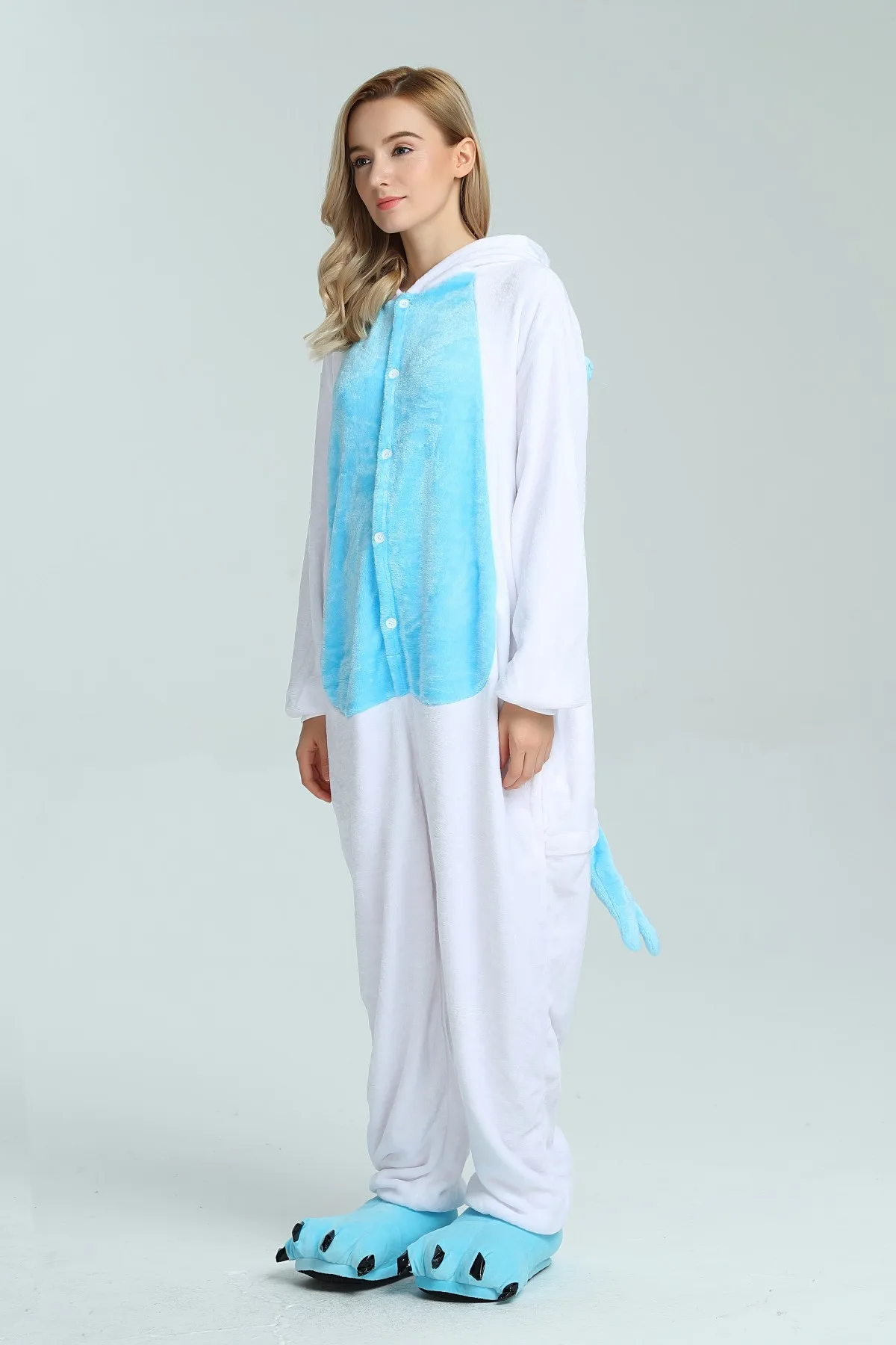 Kigurumi Unicorn Pajama Adult Animal Stitch Onesie Boys Girls Women Men Couple Winter Pajama Suit Sleepwear Flannel Pijama