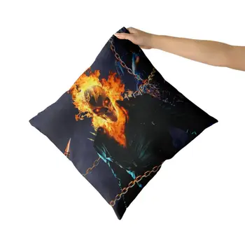 

Ghost Rider Cotton Canvas custom pillow custom covers Throw Pillow Pillow Covers personalized gifts