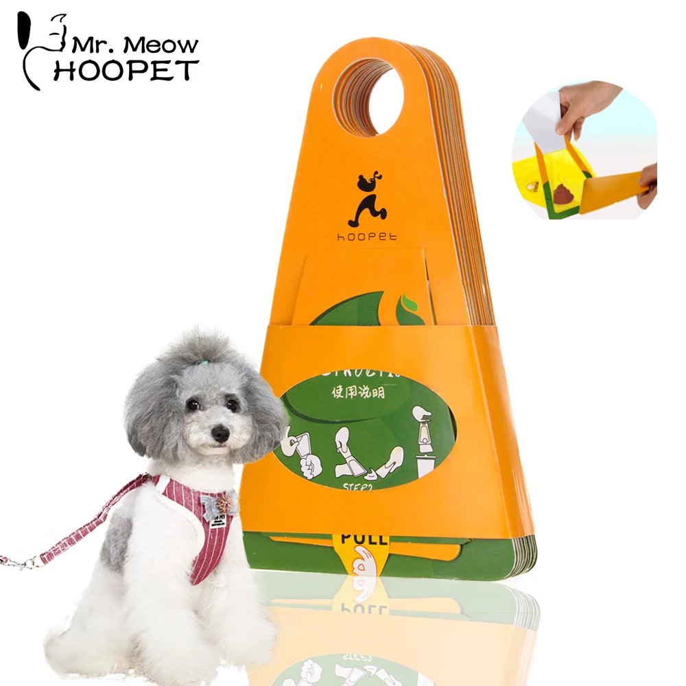 

Hoopet Pet Product Outdoor Dispenser Dog Cat Waste Bags For Bags On Board Biodegradable Dog Poop Bag Portable Pet Supply