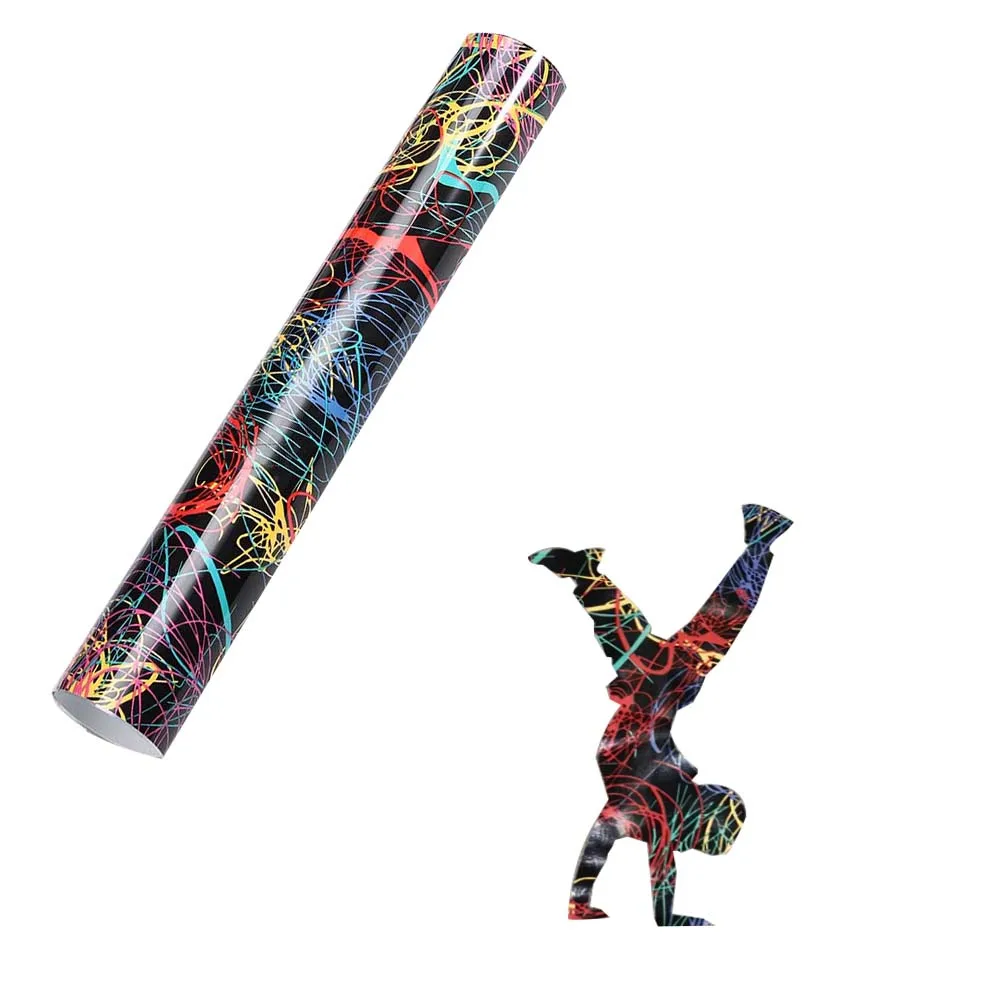 Hohofilm Stripe Heat Transfer Vinyl Htv Pu Iron On Film T-Shirt Vinile Heat Press Vinyl Per Silhouette O Cricut