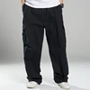 Plus Size 8XL140KG Autumn Winter Men cargo pants thick High street pants safari style pockets Skateboard out door straight pants 3