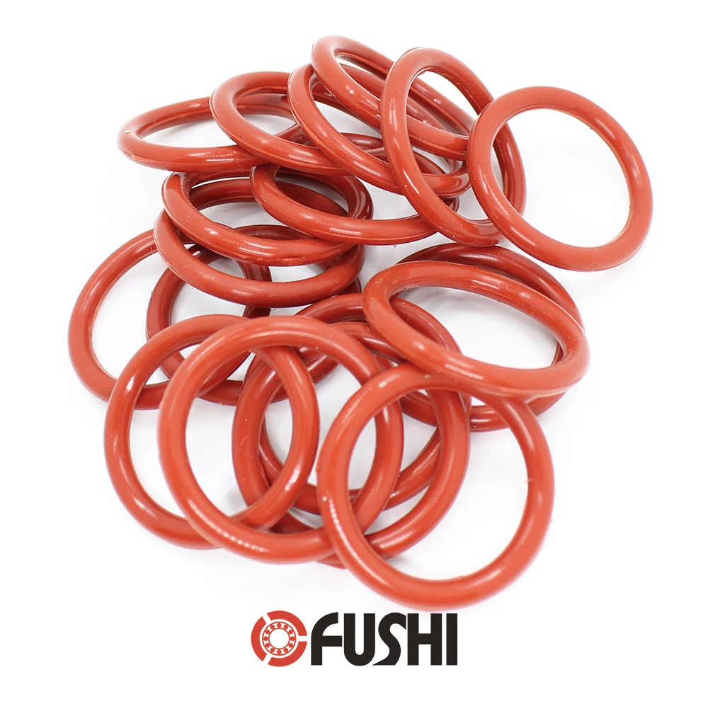 CS4.5 mm Silicone O RING OD 20/22/24.4/27/30/32/34/38*4.5 mm 50PCS O-Ring VMQ Gasket seal Thickness 4.5mm ORing White Red Rubber