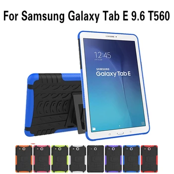

For Samsung Galaxy Tab E 9.6 T560 T561 case TPU+PC Plastic Hybrid Armor Case For Samsung TabE T560 Hard Shock Proof Back Cover