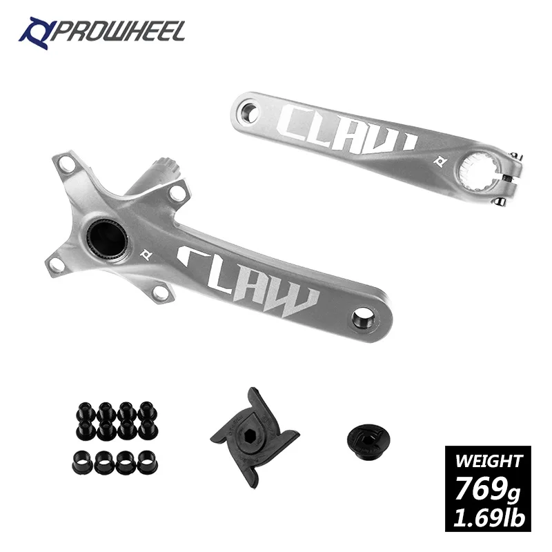 Prowheel 104 BCD mtb велосипедный шатун 170 175 мм Untralight дорожная велосипедная цепь с нижним кронштейном BB шатун для горного велосипеда - Цвет: Silver 170
