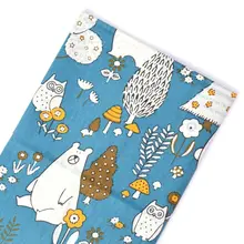 Хлопок, саржа, ткань с принтом медведя, ткань для самостоятельного шитья, подушка, простыня, стежка, жировые кварталы, материал для ребенка и ребенка