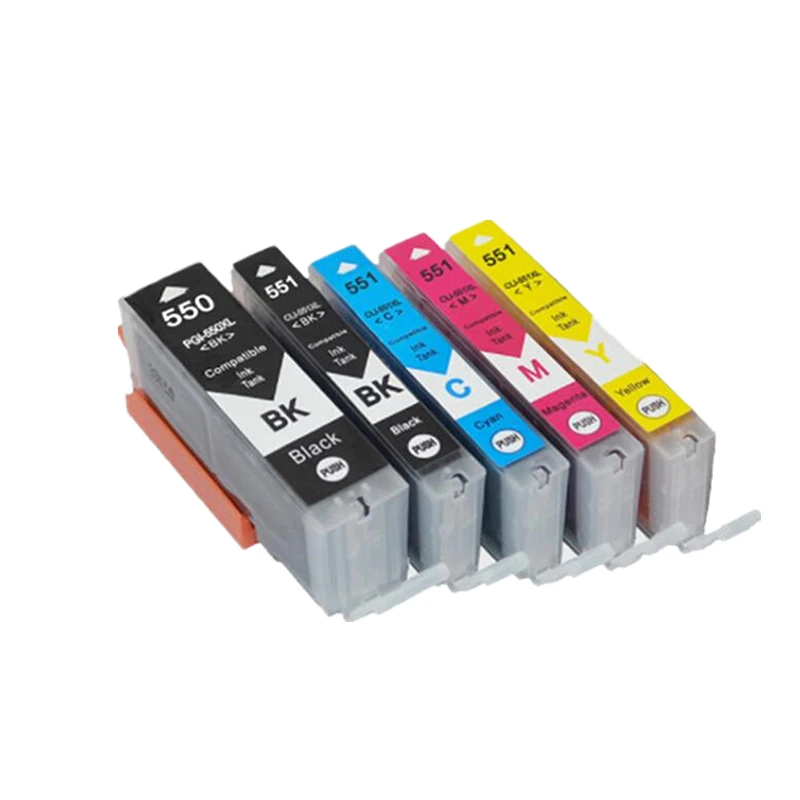 Cartucho de Tinta Compatível Canon Pixma Pgi550 xl Cli 551 Pixma Ip7250 Ix6850 Mg5550 Mg5650 Mg6450 Mg6650 Mx725 Mx925 20 Pcs - Imagem 2