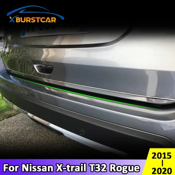 

Xburstcar for Nissan X-trail Xtrail Rogue T32 2015 - 2020 Stainless Steel Car Trunk Boot Door Trim Strips Exterior Sticker