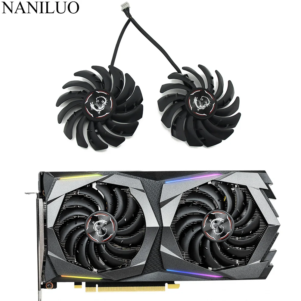 2 шт./лот PLD09210S12HH кулер для GPU карты вентилятор MSI GeForce GTX 1650 Super 1660 1660Ti игровой X