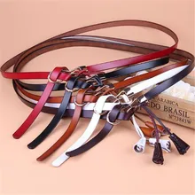 

Thin Real Leather Belt Female Waistband Waist Women Wild Small Band Strap Lady Cinturon Mujer