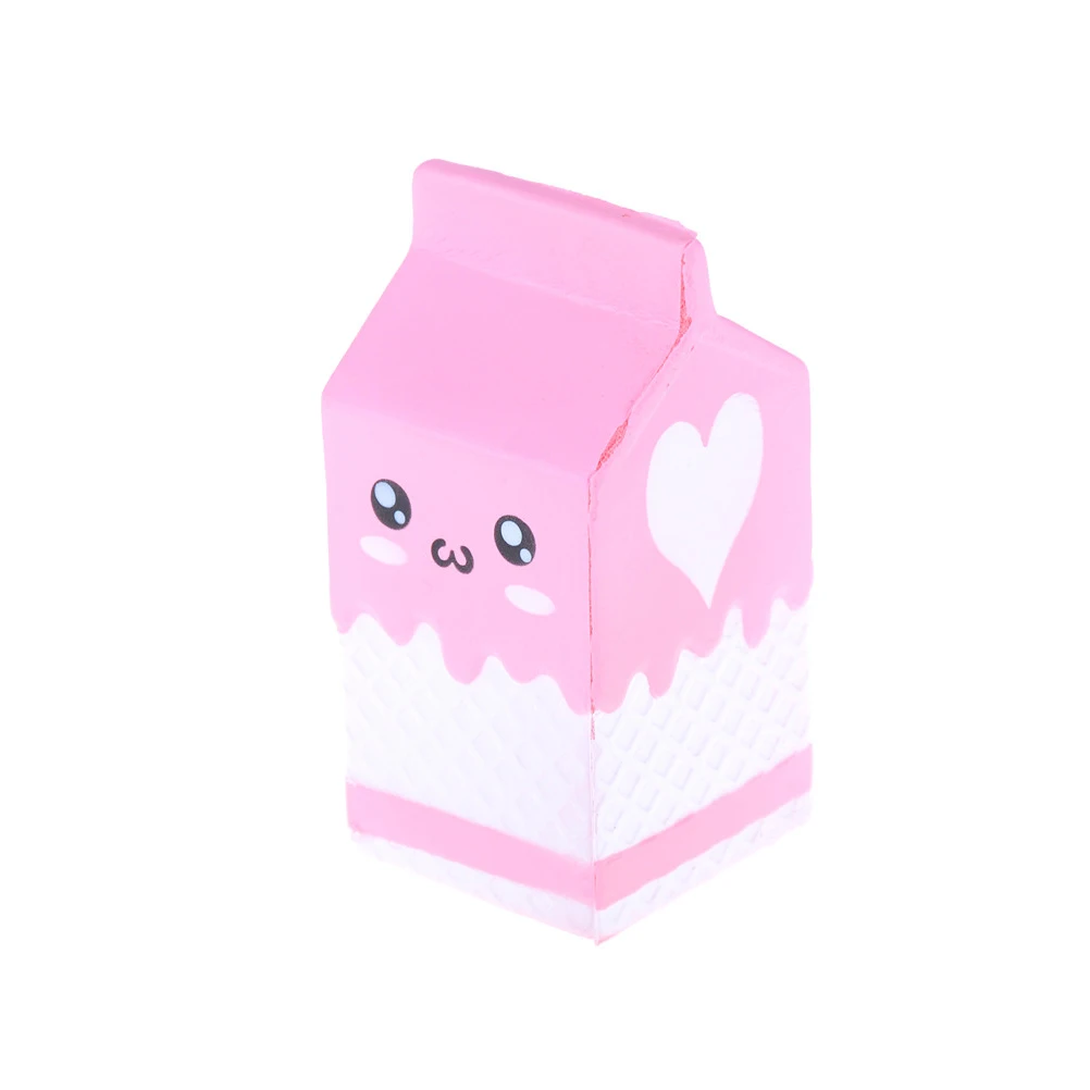 1pcs Банановый Squishy медленно поднимающийся Рождественский Декор Jumbo молочный ящик мопса уход за кожей лица Подвески с ремешками для телефона Squeeze стресс стрейч хлеб подарок для детей - Цвет: 1pcs