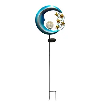 

One by one Retro Star Moon Solar Waterproof Outdoor Lawn Decoration Landscape Light Effect Light