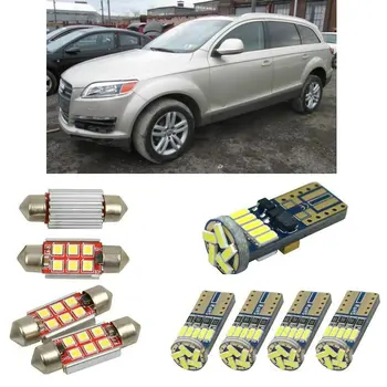 

Interior led Car lights For audi Q7 4lb Reading dome bulbs for cars error free License Plate Light 18pc/lot