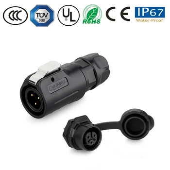 

Waterproof connector cable wire male female plug IP67 M12 3pin IP67 Led lamp /TV/electronics/led strip connector pastic