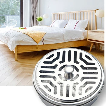 

Metal Mosquito Coils Holder Home Large Insect Repellent Rack With Cover Selling Mosquito Repellent Incense Plate