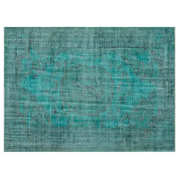 

Handmade Turquoise Vintage Overdyed Turkish Area Rug 177x240 Cm-5'10''X7'10''
