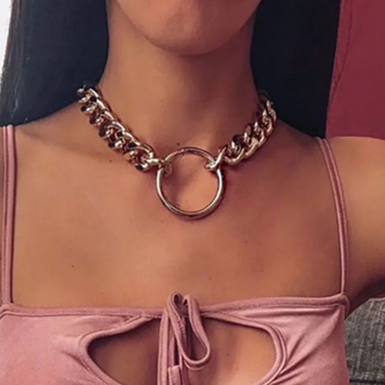 

hot style restoring ancient ways with new geometry circle necklace joker adorn article female BY0063 clavicle chain