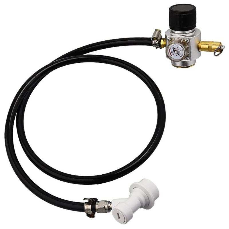 Мини CO2 газовый регулятор 0-90PSI бочонок зарядное устройство с клапаном выпуска для соды T21x4 Бутылка Разливного Пива Kegerator сода