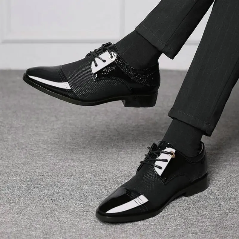 Новое поступление; мужские деловые туфли без застежки; туфли на плоской подошве из искусственной кожи; sapato social masculino; мужские деловые туфли; A53-16