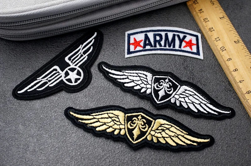 Bordado Exército Top Gun Patch, Applique Tecido