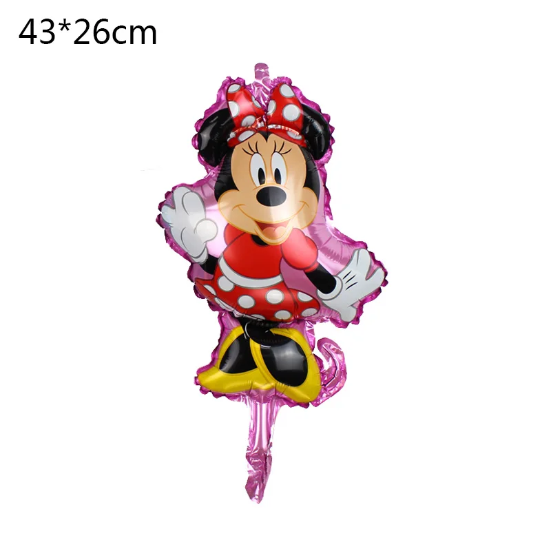 72Pcs мальчик девочка день рождения надувные шары Mickey Minnie Мышь ко дню рождения, вечерние украшения детский душ гелия точка латексные детские игрушки Воздушные шары