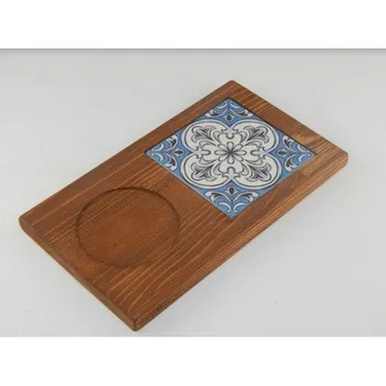 

Turkish Ceramic Coffee Table With Pine Tree-Ethnic Tile Presentation